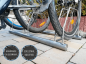 Preview: Fahrrad Bügelparker 1000mm | Edelstahl Rostfrei | Fahrradständer | Edelstahl | 3 Plätze Namor©
