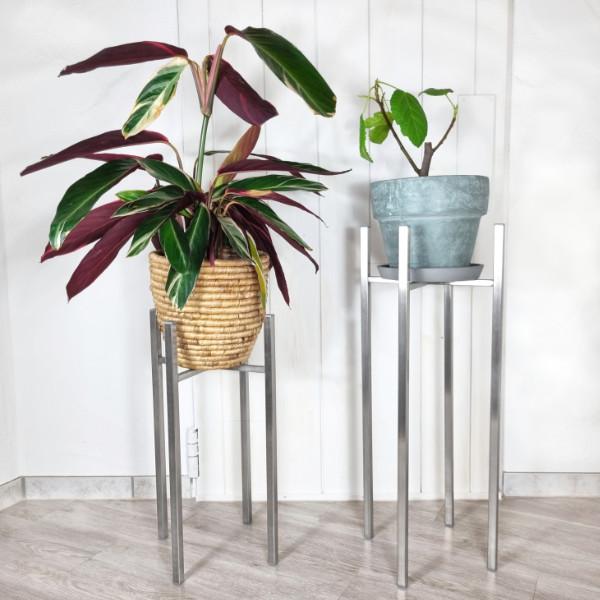 Blumenständer aus Edelstahl | Pflanzenständer Blumentopfständer Blumenhocker V2A | made in Germany